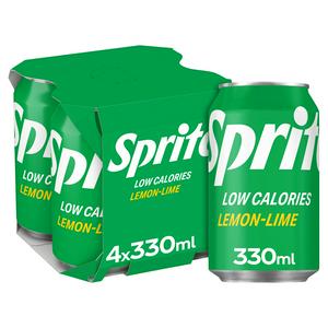 Sprite Lemon Lime Soft Drink 4x330ml (British brand)