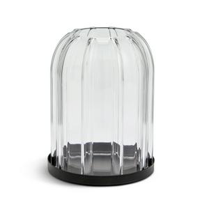 حامل شموع صغير مقبب مخطط من Habitat، ارتفاع 15 سم