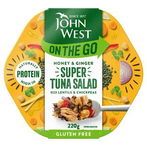 John West tuna salad honey ginger 220g, UK version