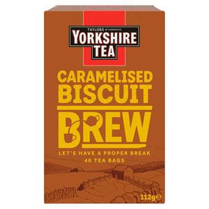 Yorkshire Tea caramelised biscuit brew tea bags 40 (British brand)