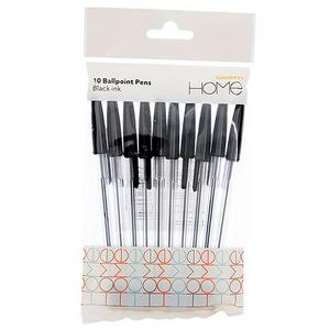 Sainsbury's Home black ballpoint pens 10 pack - British product