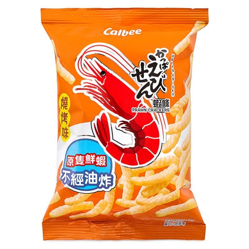 Calbee Prawn Crackers (BBQ Flavour) 卡樂B 燒烤味蝦條