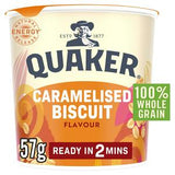 Quaker porridge pot caramelised biscuit 57g, imported from the UK