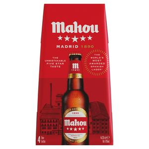 Mahou Øl Lager 4 x 330 ml Pakke