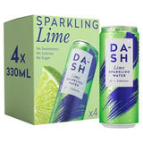Dash Lime Sparkling Water 4 x 330ml - British product