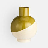 Habitat Sintra dipped vase green 28cm, imported from the UK