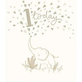 Sainsbury's elephant birthday card 15.9 x 18.4cm (British brand)