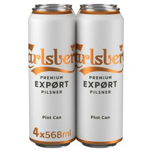 Carlsberg Export Lager Beer 4x568ml - British product