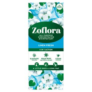 Sainsburys Zoflora Linen Fresh Multipurpose Disinfectant Concentrate 500ml- Buy online at McGrocer