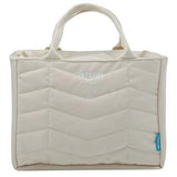 Smash Planet Chevron Lunch Bag Beige 24cm long (British brand)