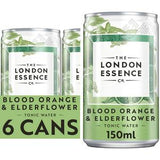 London Essence Co. Blood Orange Elderflower Tonic Water 6x150ml, UK version