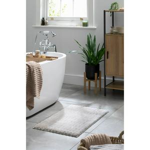 Habitat Ribbed Oatmeal Bath Mat, UK version