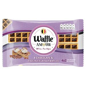 Waffle Amour Schoko- & Haselnusswaffeln 8 x 34 g