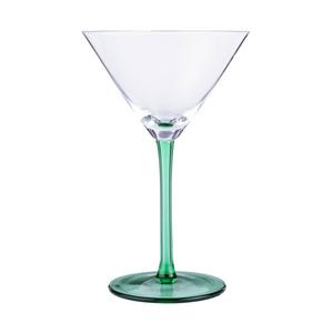 Habitat coloured stem martini glass green, UK version
