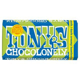 Tony's Chocolonely vegan dark chocolate bar 180g with hazelnut (British brand)