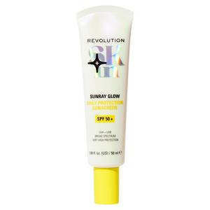 Revolution Sunray Glow Daily Protection Sunscreen 50ml, imported from the UK