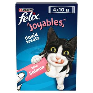 Felix Salmon Cat Treats Liquid 4x10g - British product