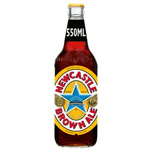Newcastle brown ale bottle 550ml, imported from the UK