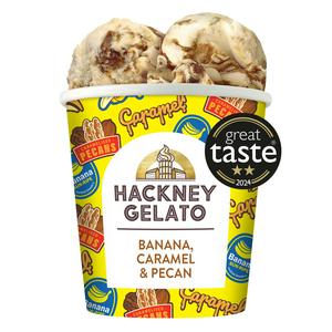 Hackney Gelato Bananen-Karamell-Pekannuss-Eis 460ml