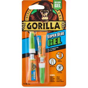 Gorilla Superglue Gel Pack of 2 3g, UK version