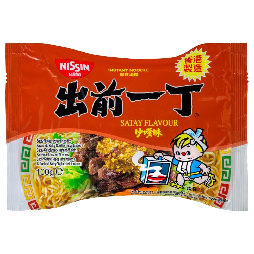 Nissin Satay Flavour Instant Noodles 出前一丁 沙爹味