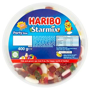 Haribo Starmix Drum mixed fruit gummies 400g (British brand)