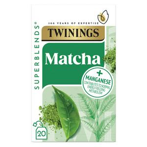 Twinings Superblends Super Green Matcha Tea Bags 40g (British brand)