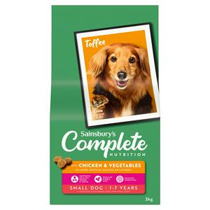 Sainsburys Sainsbury's Adult Small Dog Chicken & Vegetables Dry Food 3kg- Buy online at McGrocer