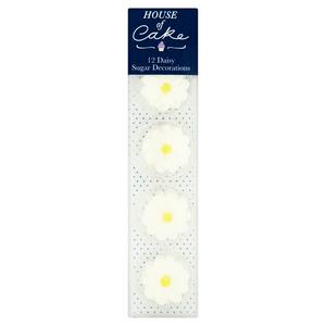 House of Cake Daisies sugar decorations 12 pack, UK version