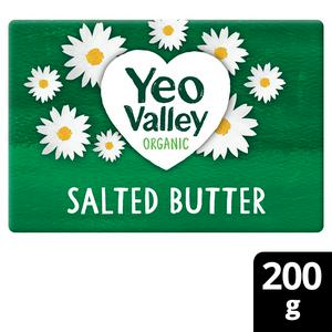 Yeo Valley Organic Salted Butter 200g (British brand)