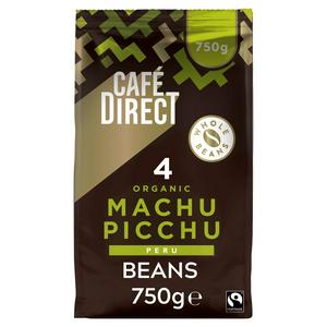 Sainsburys Cafédirect Organic Machu Picchu Peru Coffee Beans 750g- Buy online at McGrocer