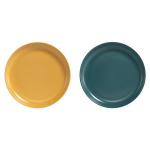 Habitat matte dinner plate mustard or teal, UK version
