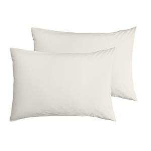 Habitat cream standard pillowcase pair 180TC, UK version
