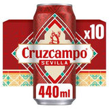 Cruzcampo Sevilla Lager Beer 10x440ml - British product
