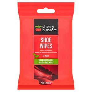 Cherry Blossom shoe wipes 12 pack - British product