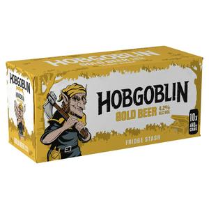 Hobgoblin Gold Ale 440ml Can 10 Pack, UK version