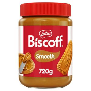 Lotus Biscoff Smooth Caramelised Biscuit Spread 720g, UK version