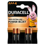 Duracell Powerboost Plus AAA Batteries Pack of 4 - British product