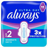 Always Ultra Long Wings Sanitary Pads Size 2 11-Pack - British product