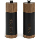 Habitat Acacia Wood Salt and Pepper Mill Black, UK version