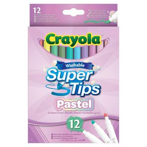Crayola Supertips Pastel Marker Pens Pack of 12 - British product