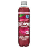 Rubicon Sparkling Water Black Cherry Raspberry 500ml, imported from the UK