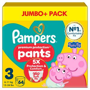 Pampers nappy pants size 3 64 pack, imported from the UK