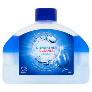 Sainsbury's Dishwasher Cleaner 250ml bottle for kitchen use (British brand)