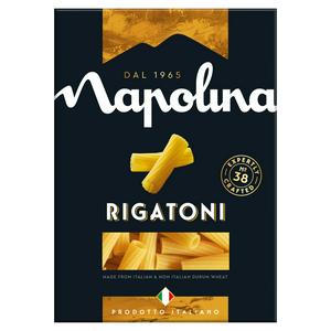 Napolina Rigatoni Pasta 500g, imported from the UK