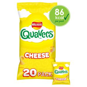 Walkers Quavers Cheese Multipack 320g, imported from the UK