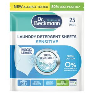 Dr. Beckmann laundry detergent sheets 25 count, UK version