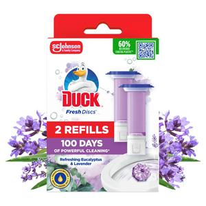 Duck Toilet Fresh Discs Lavender Eucalyptus 2 x 36ml - British product