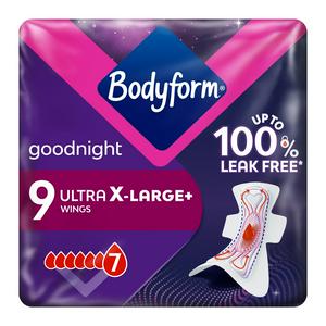 Bodyform Ultra Night Sanitary Towels Wings 9 pack - British product
