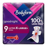 Bodyform Ultra Night Sanitary Towels Wings 9 pack - British product